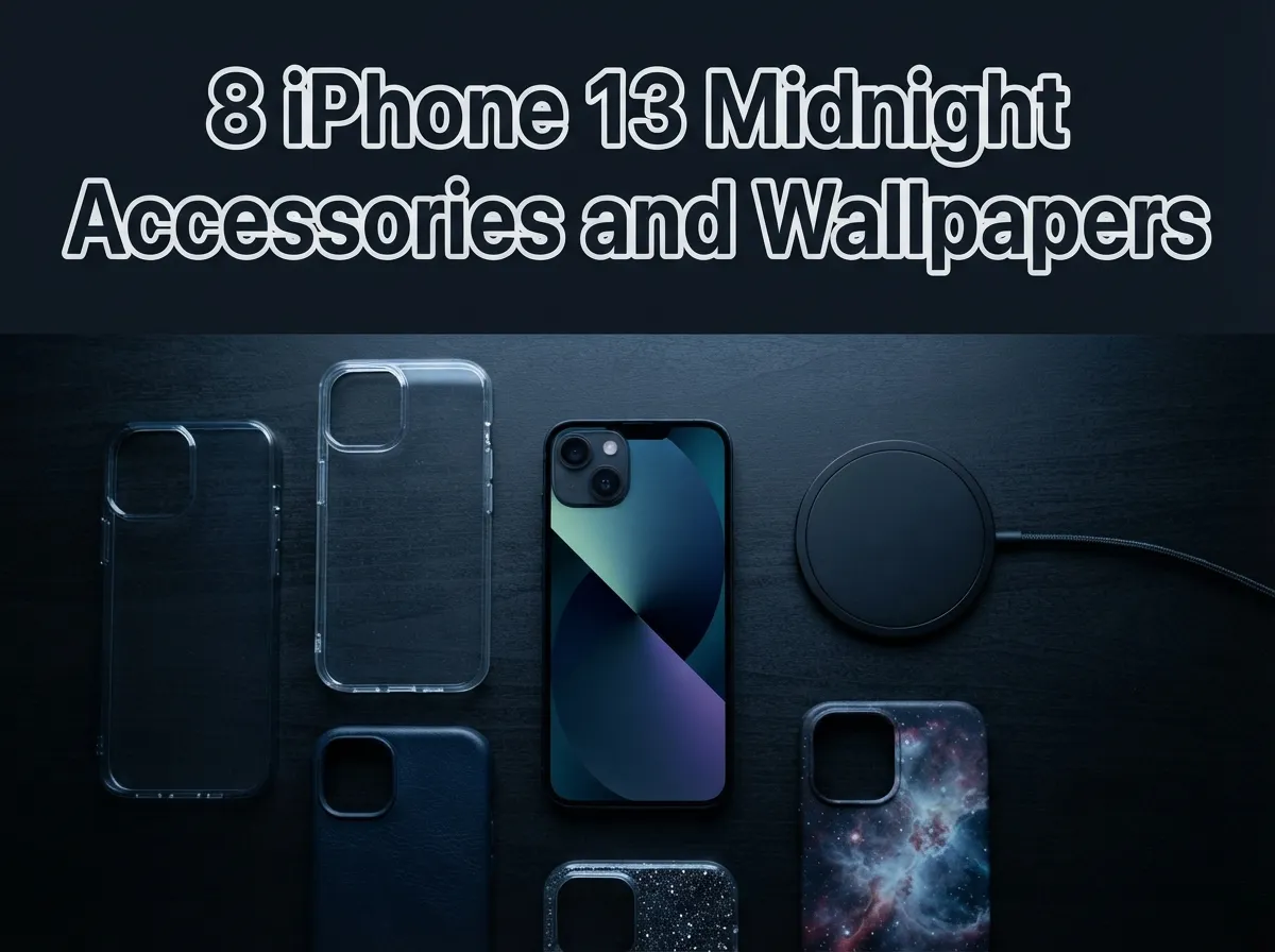 8 iphone 13 midnight accessories and wallpapers