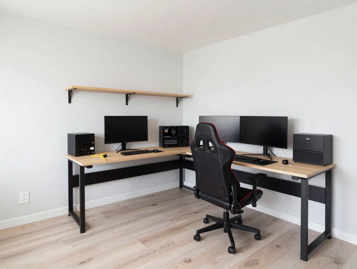 Size your desk and floor space correctly