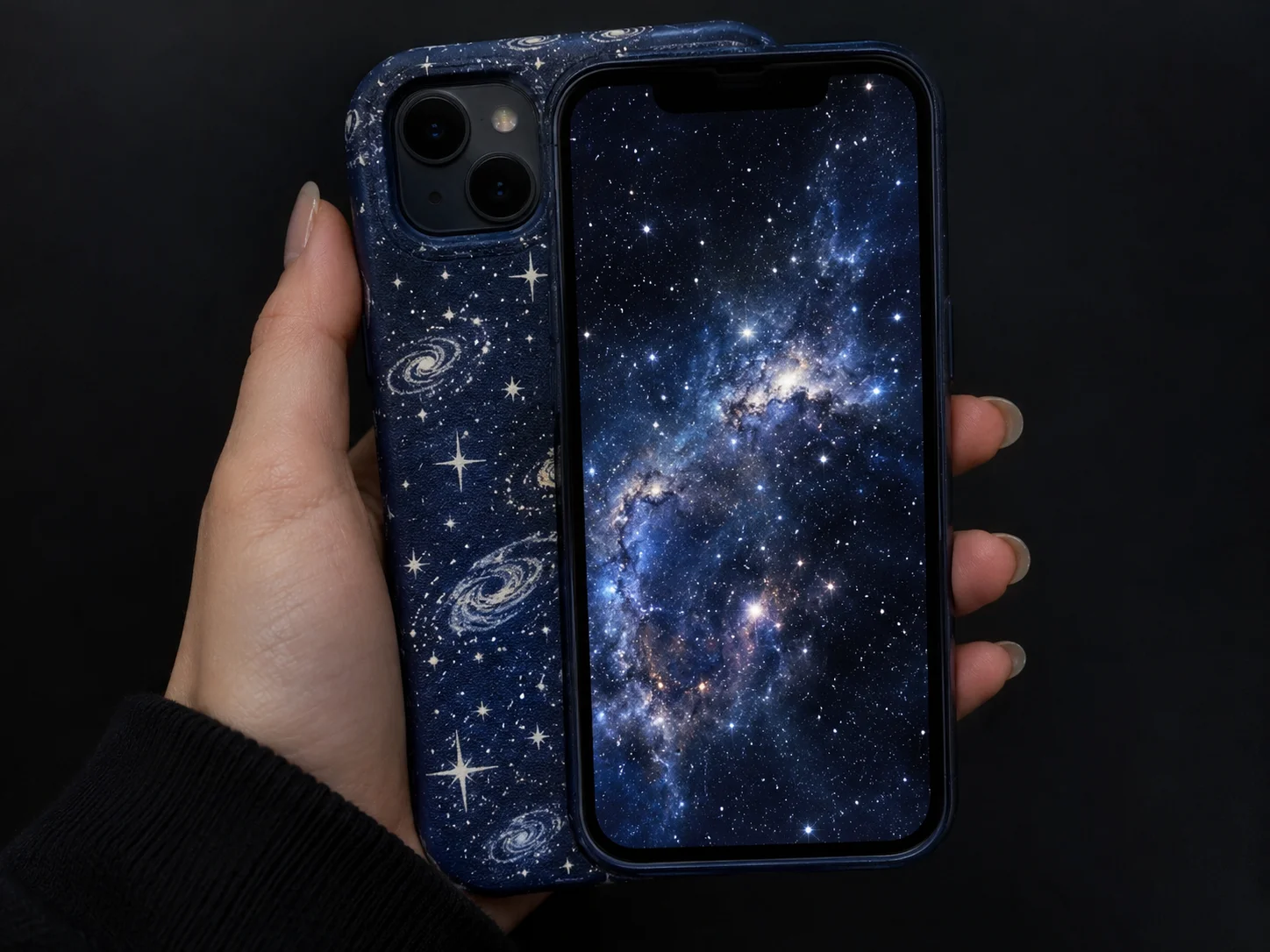 Galaxy stardust case and starry cosmos wallpaper