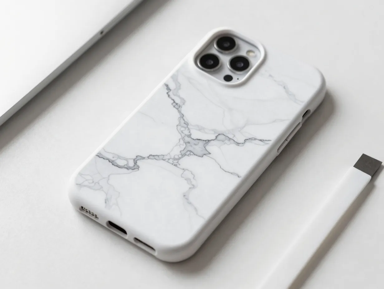 Marble effect contact paper case