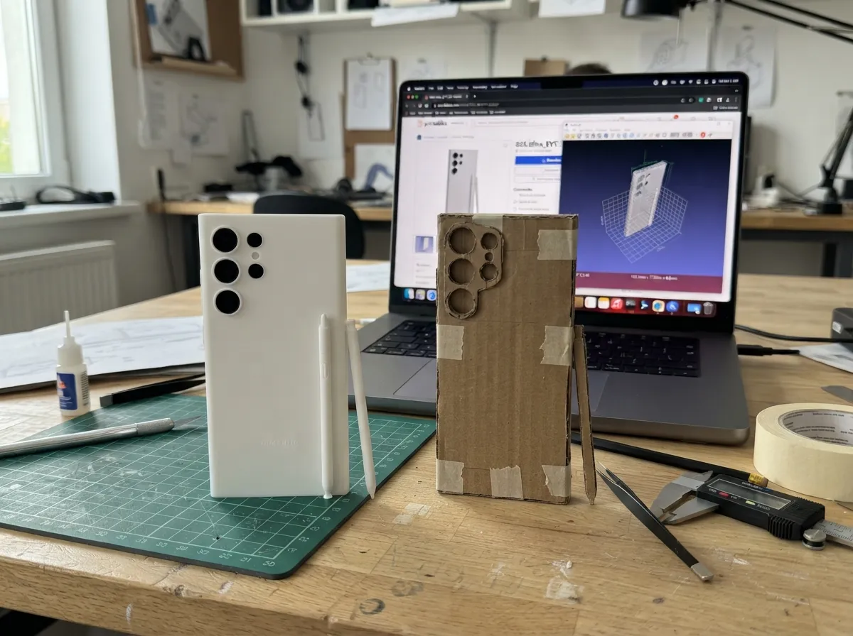 Printables 3d model as a dimensional reference for paper builds