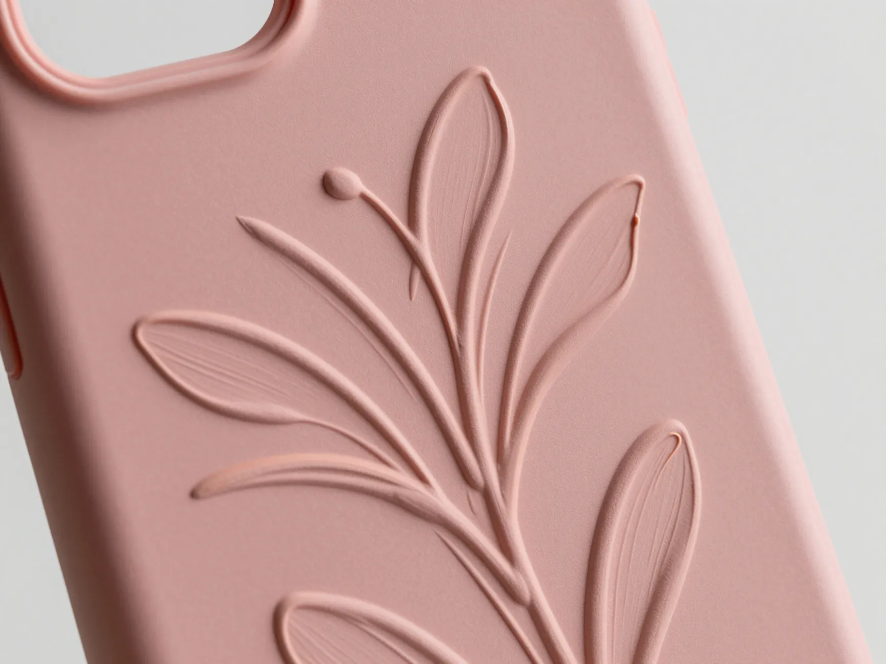 Hot glue texture and painted relief case
