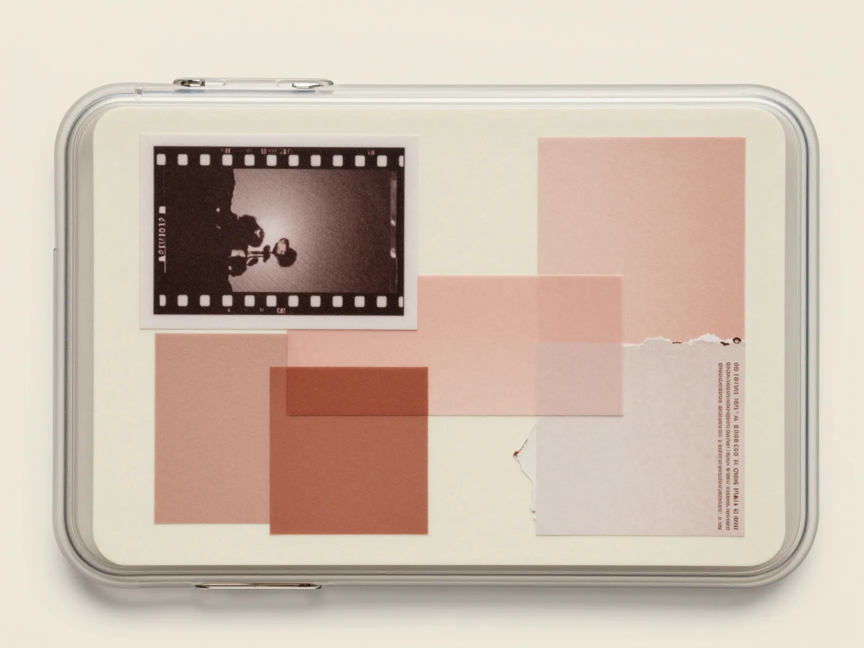 Photo collage and magazine art insert case