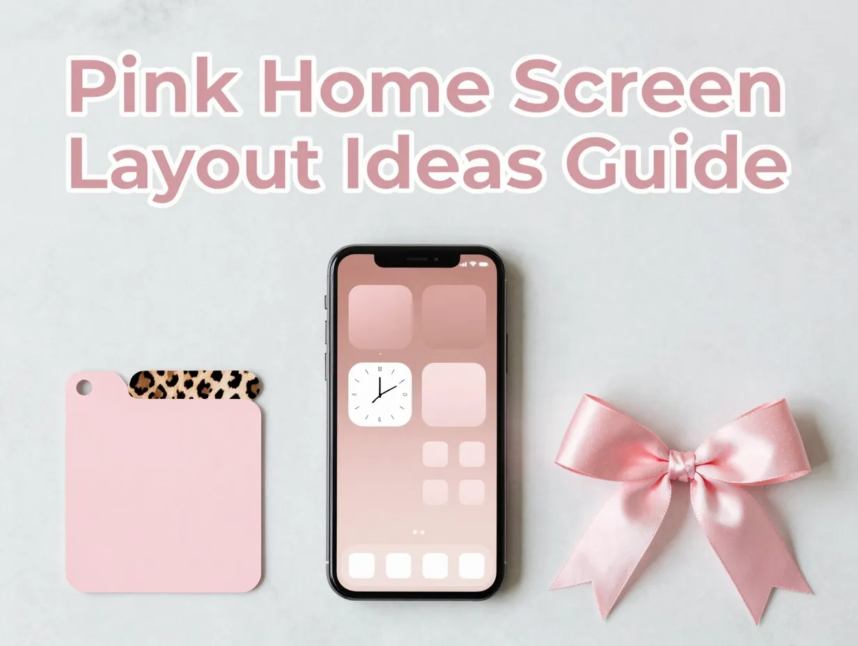 Pink home screen layout ideas guide