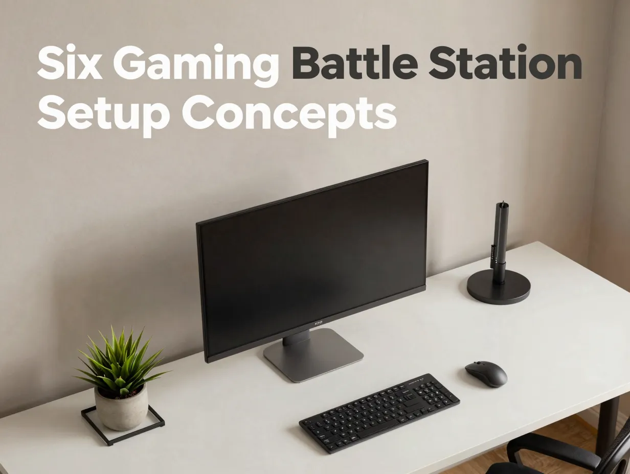 Six gaming battle station setup concepts
