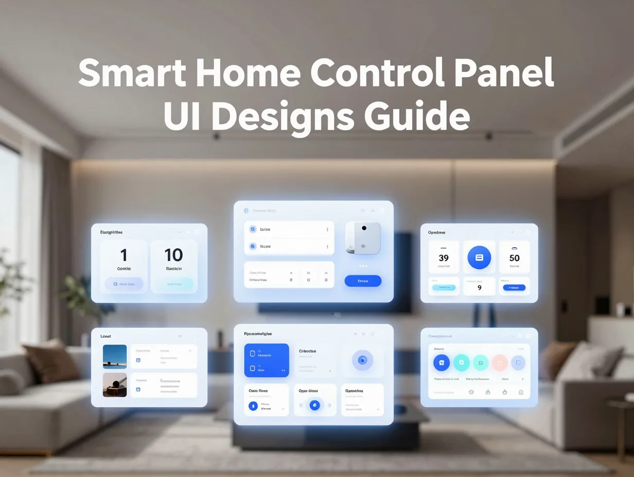 Smart home control panel ui designs guide