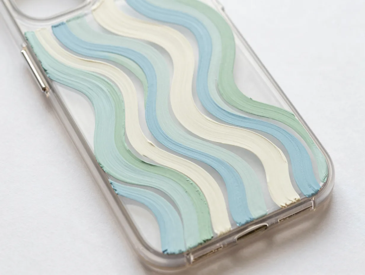 Wave and abstract line art