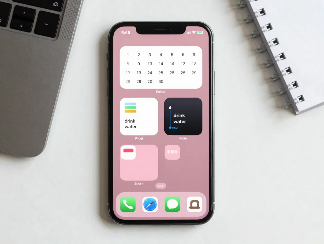 Pink productivity hub