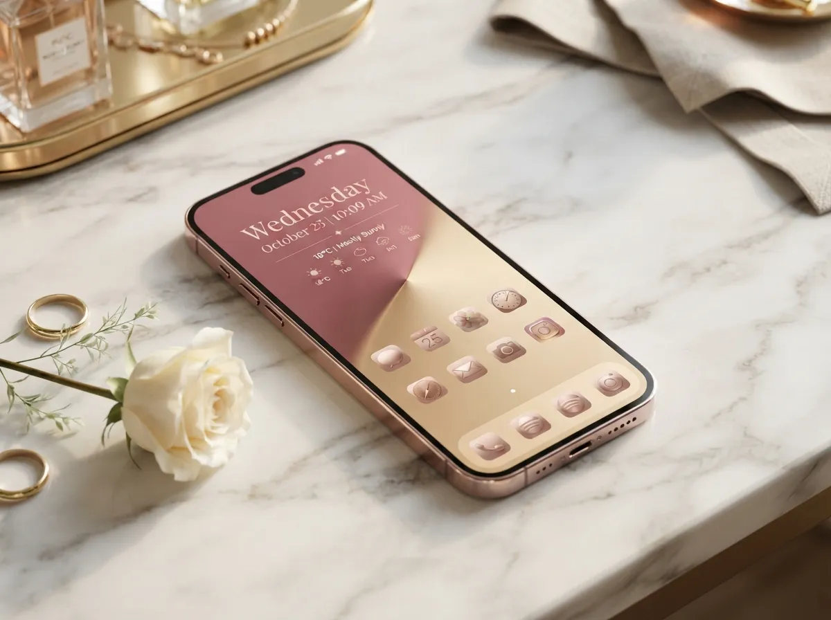 Rose gold luxury