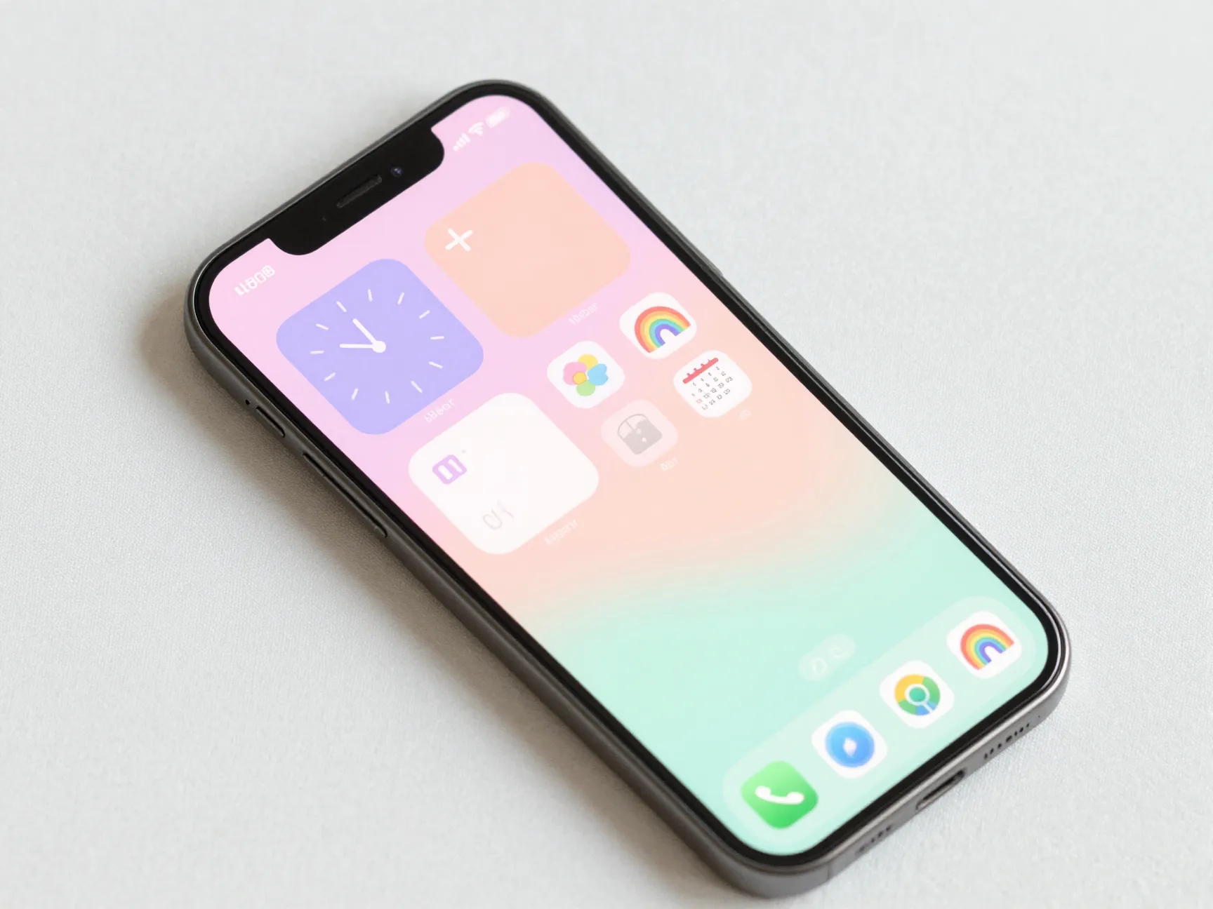 Pastel rainbow pink