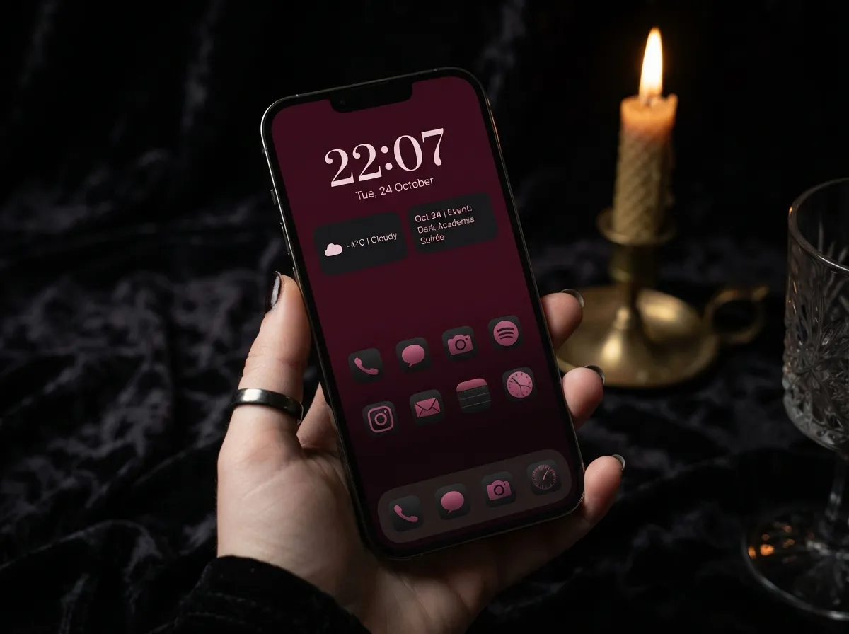 Dark rose moody