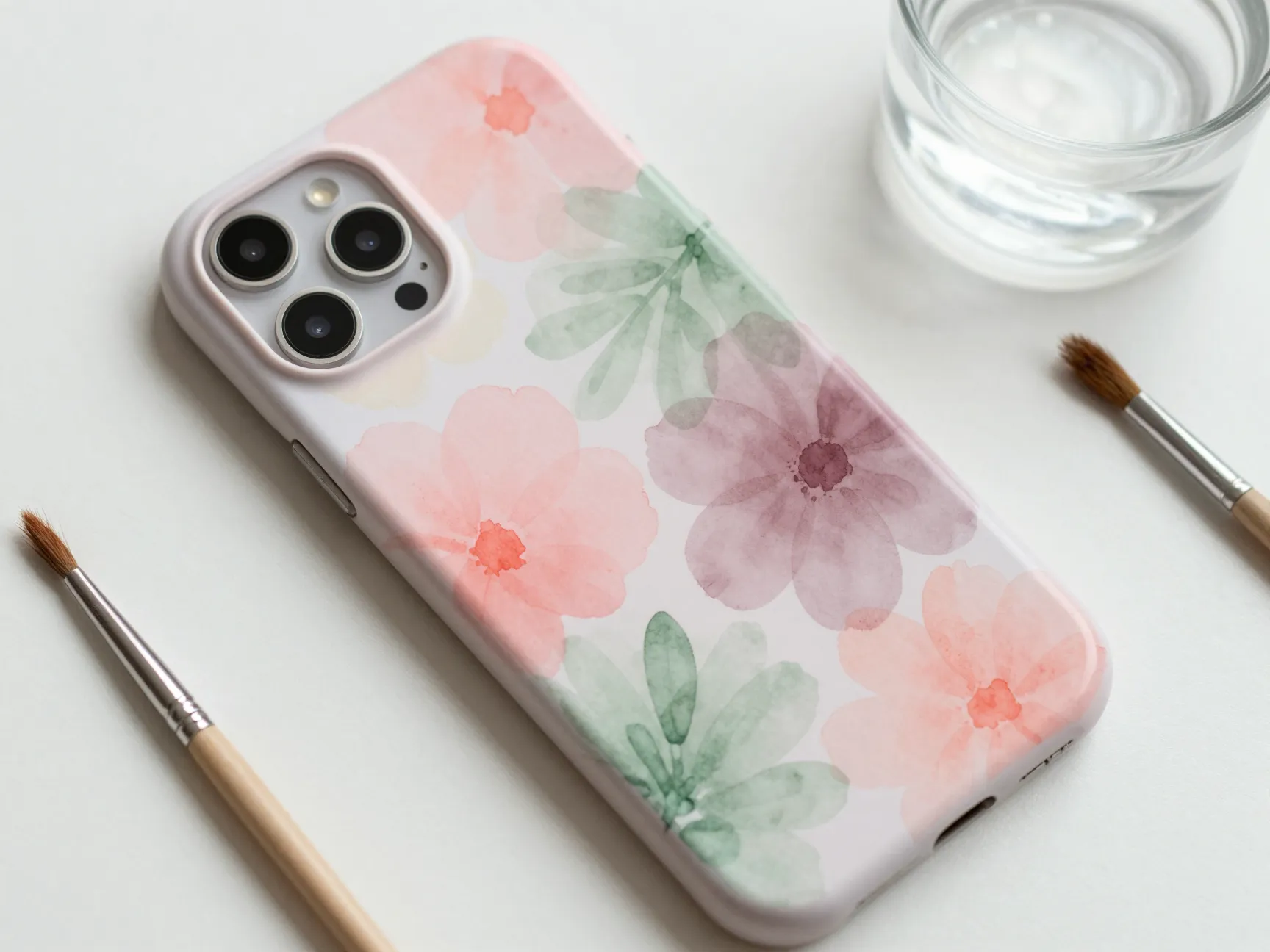 Floral watercolor motifs