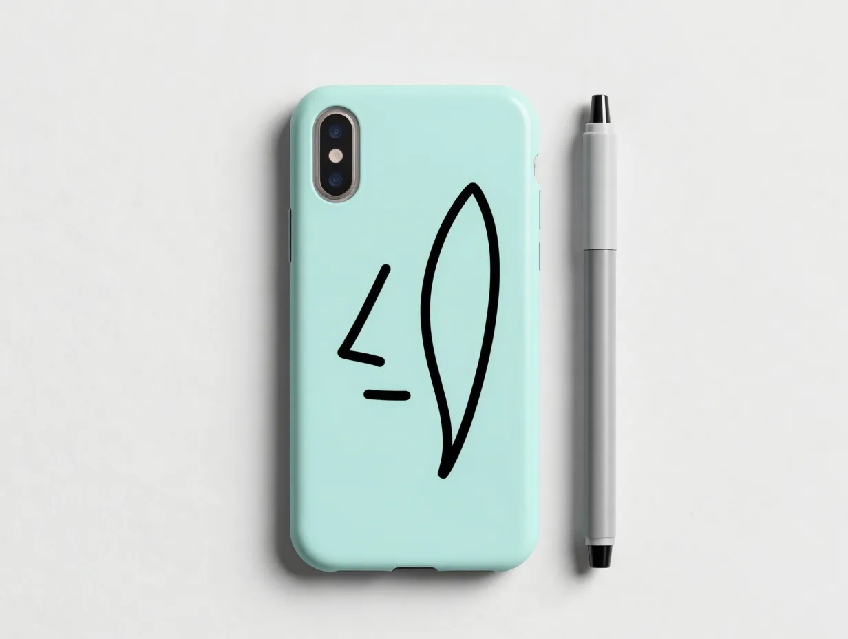 Abstract minimal line art