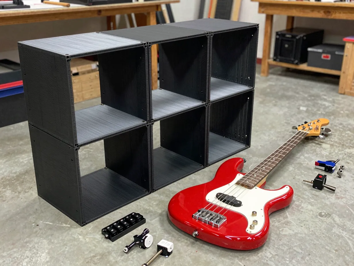 Ambitious builds including modular storage and printed instruments
