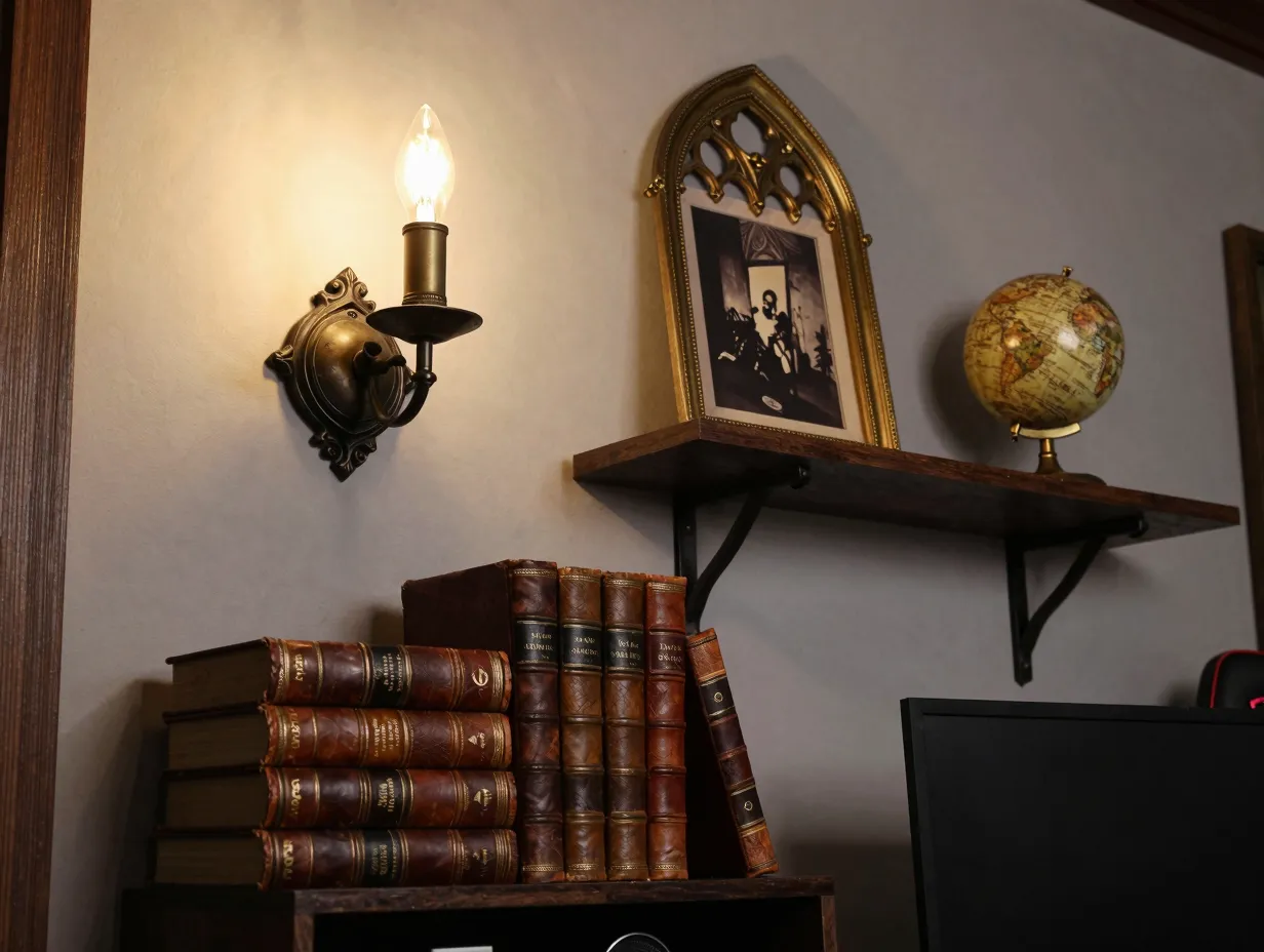 Vintage and medieval design cues