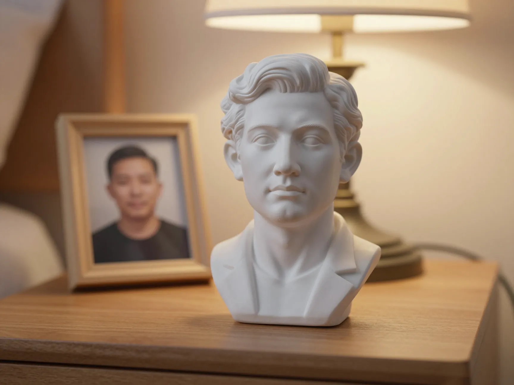 Personalized photo to figurine sculpture