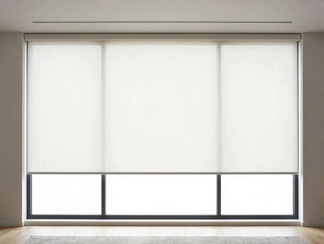Motorized window treatments integrated into the architecture