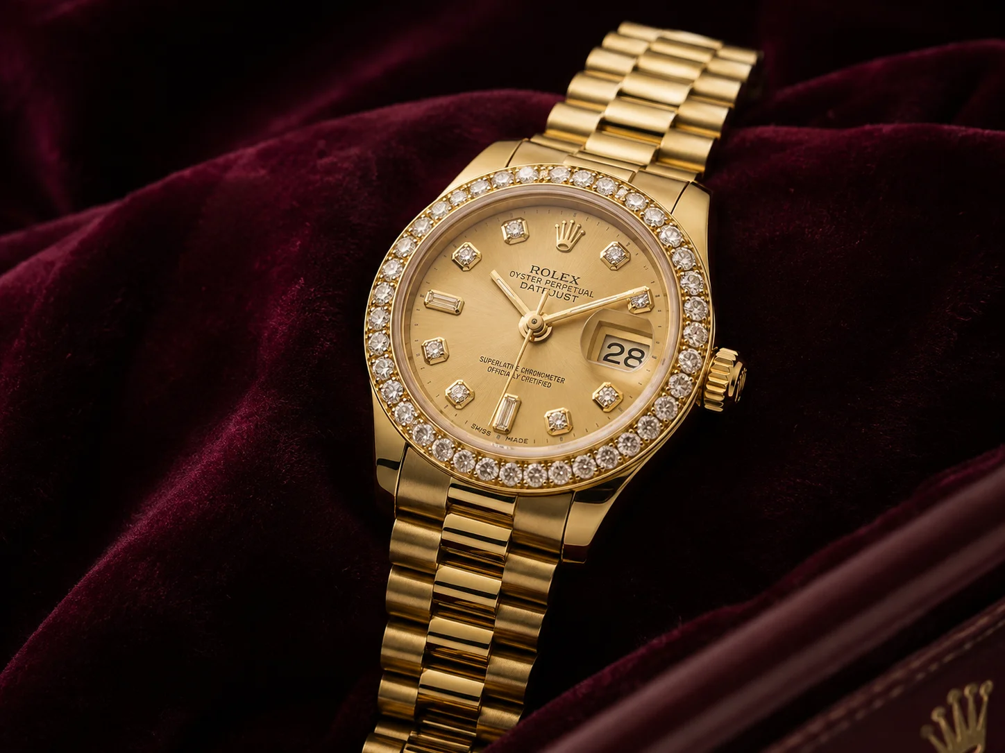 Omega seamaster aqua terra 150m 30mm gold and diamond