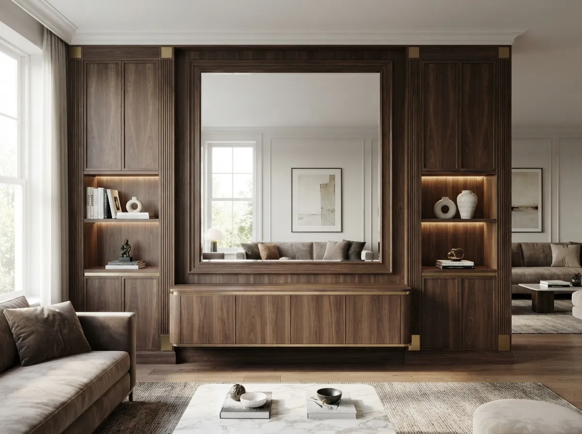 Screens and media walls that vanish when off
