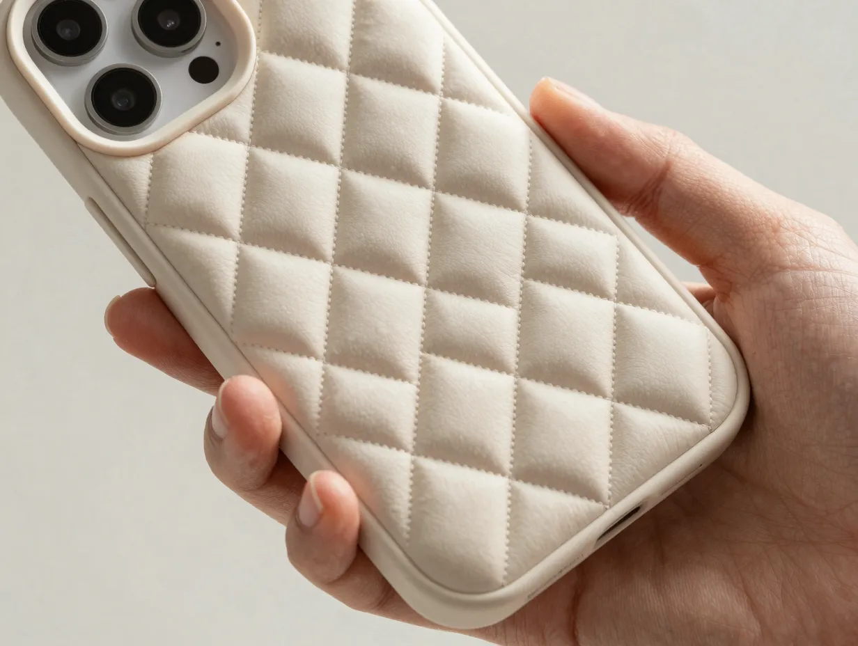 Texture forward cases puffer quilted fuzzy and tactile designs