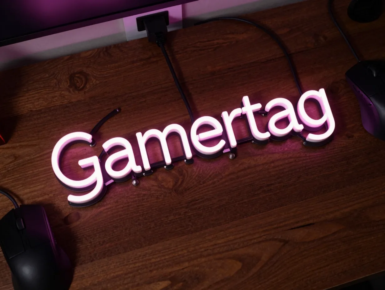 Custom gamer neon sign with voice or app control