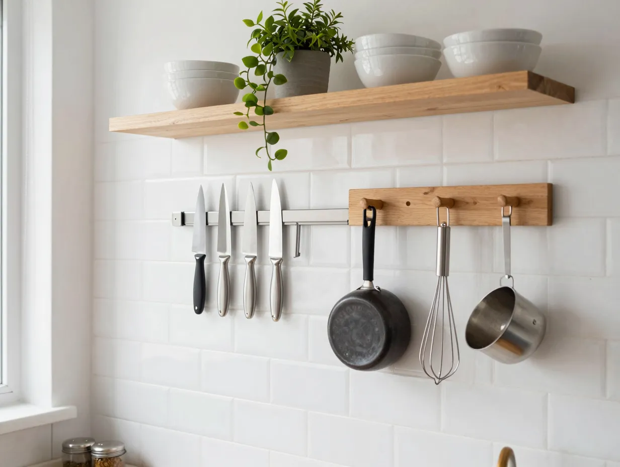 Go vertical with wall mounted storage