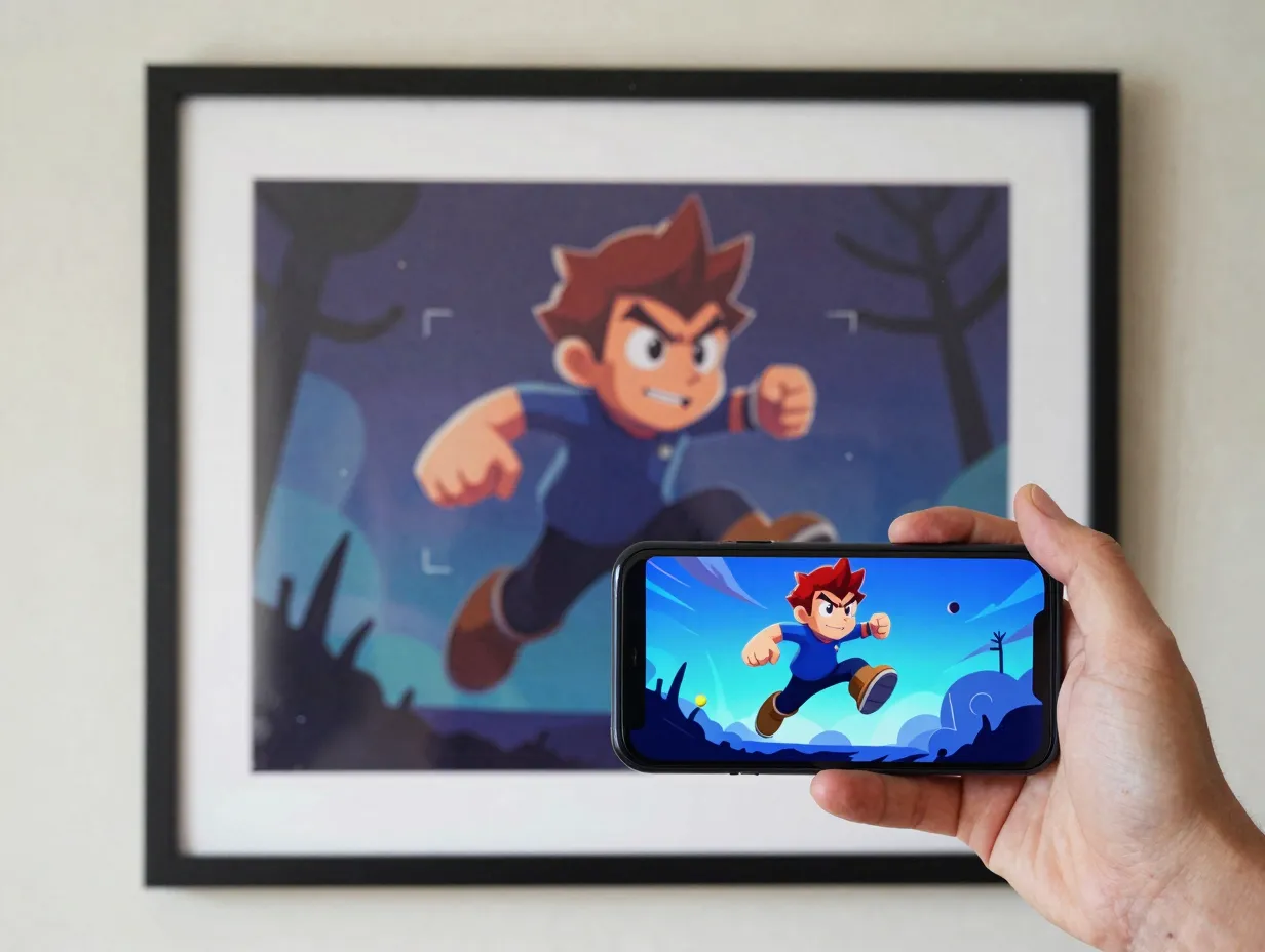 Augmented reality character art using custom templates