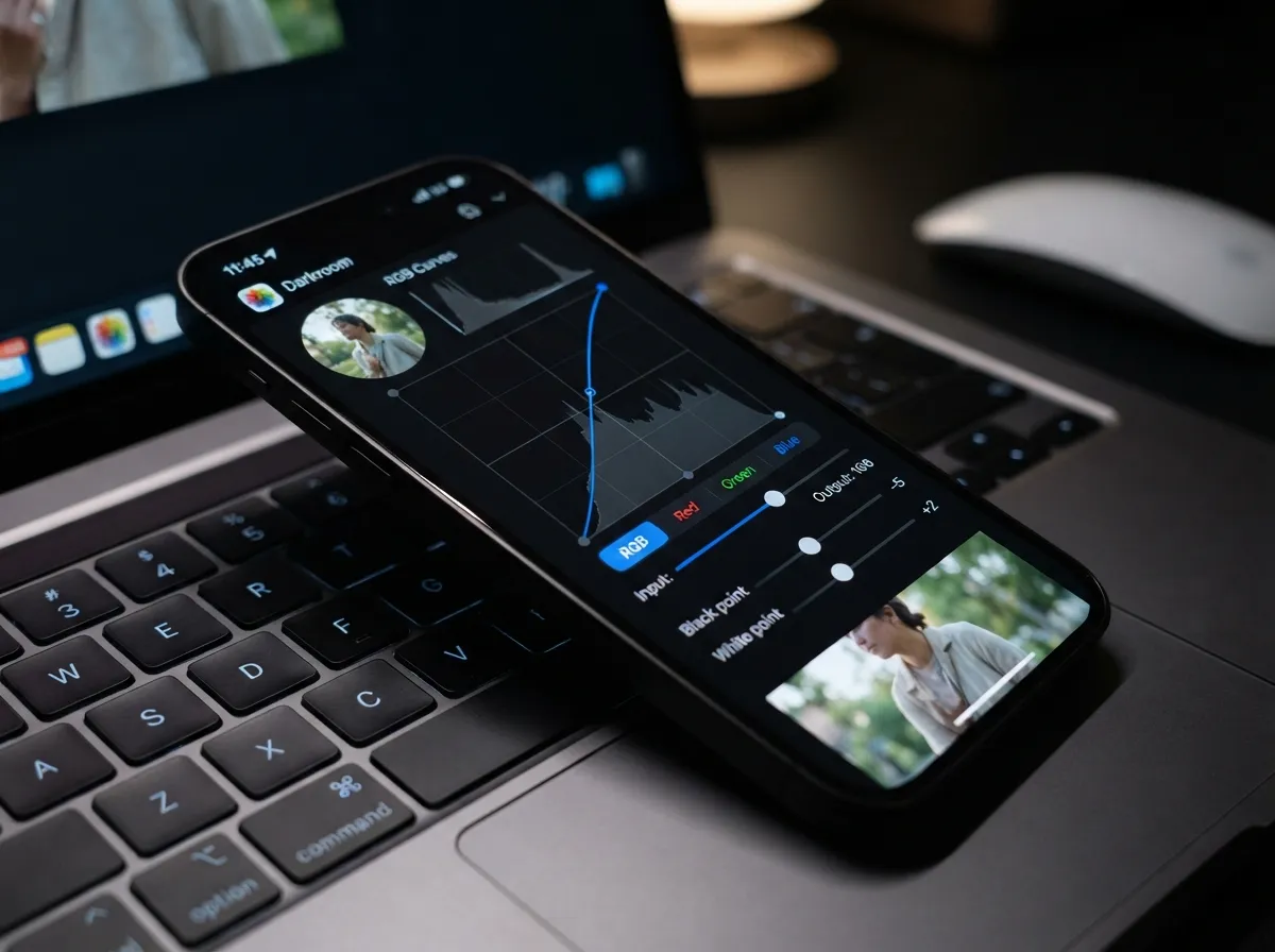 Darkroom deep curve editing for iphone users