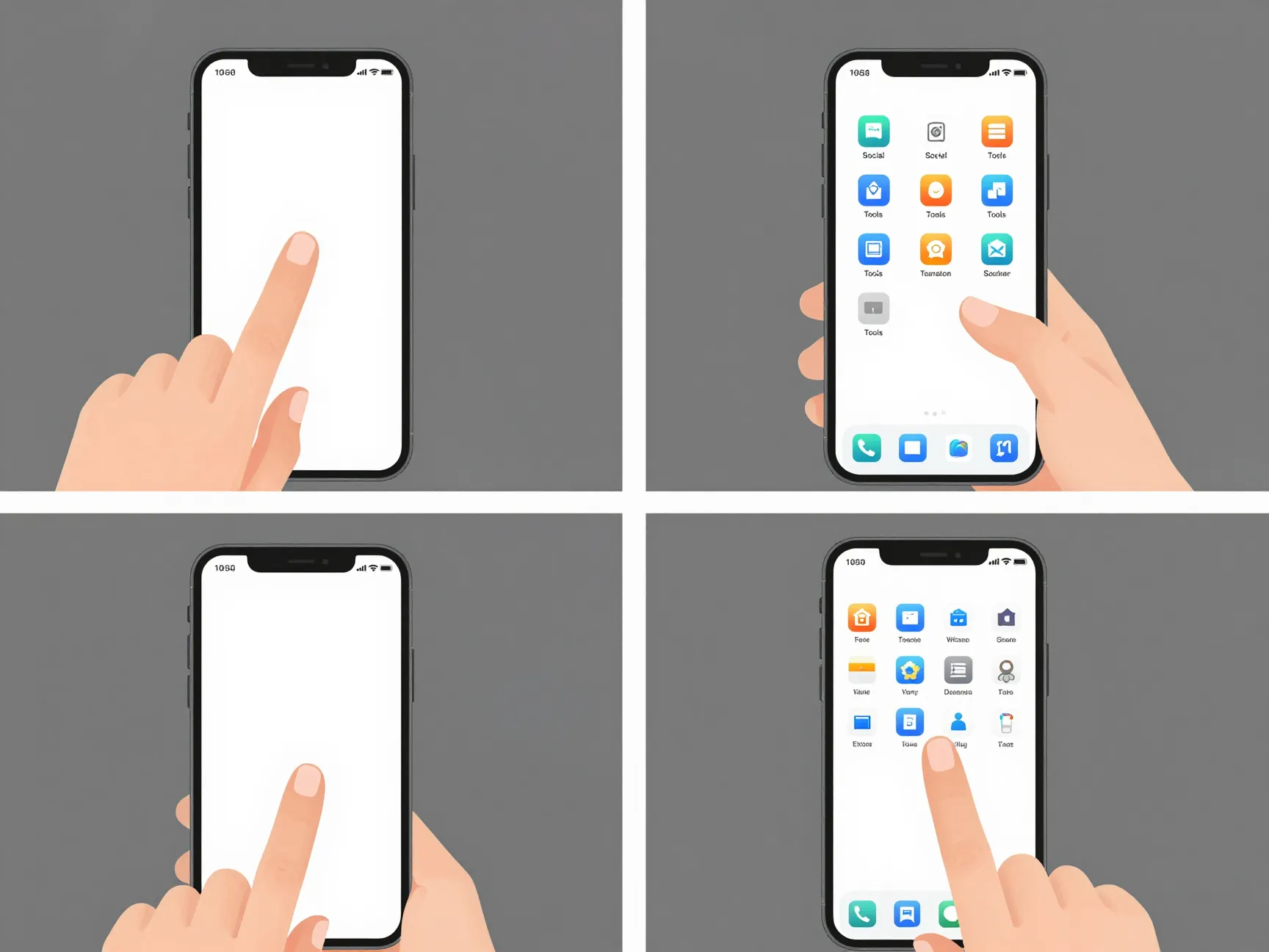5 organize icons onto secondary pages or the app drawer