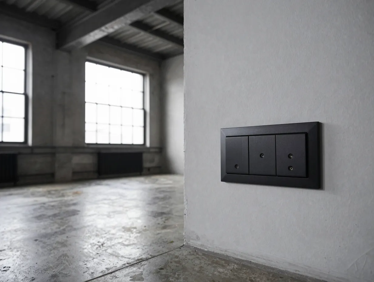 Integrate black fittings into minimalist and industrial schemes