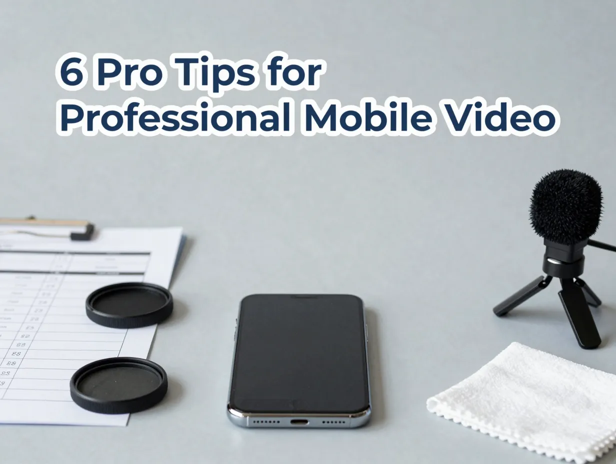 6 pro tips for professional mobile video