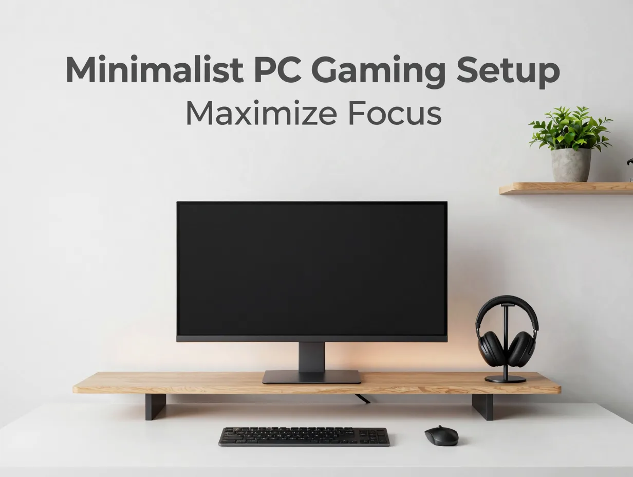 Minimalist pc gaming setup maximize focus