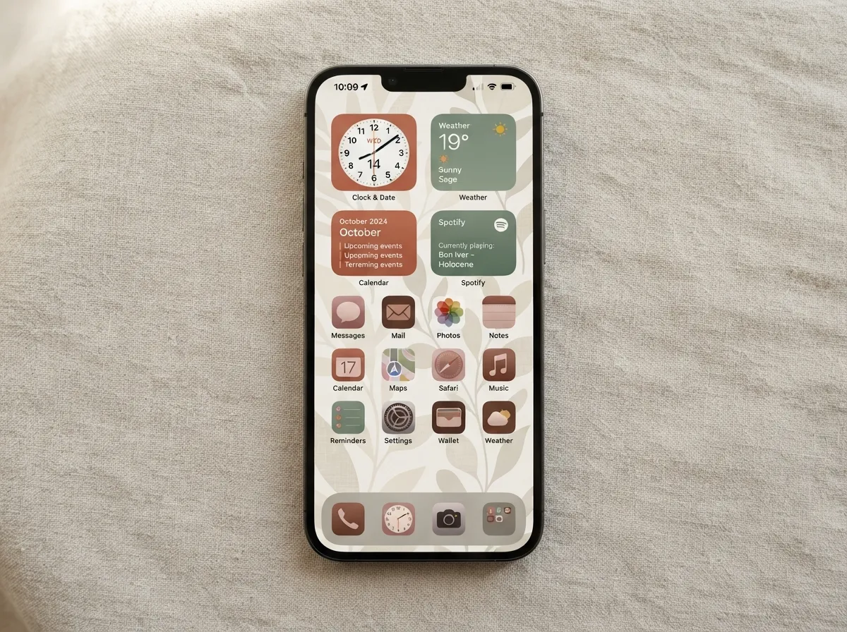 Warm earth tones