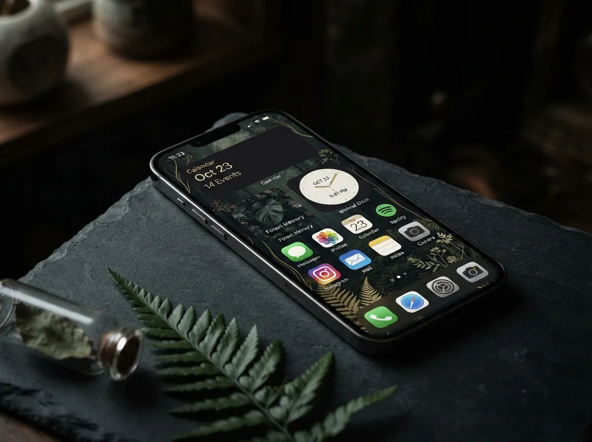 Dark mode botanical
