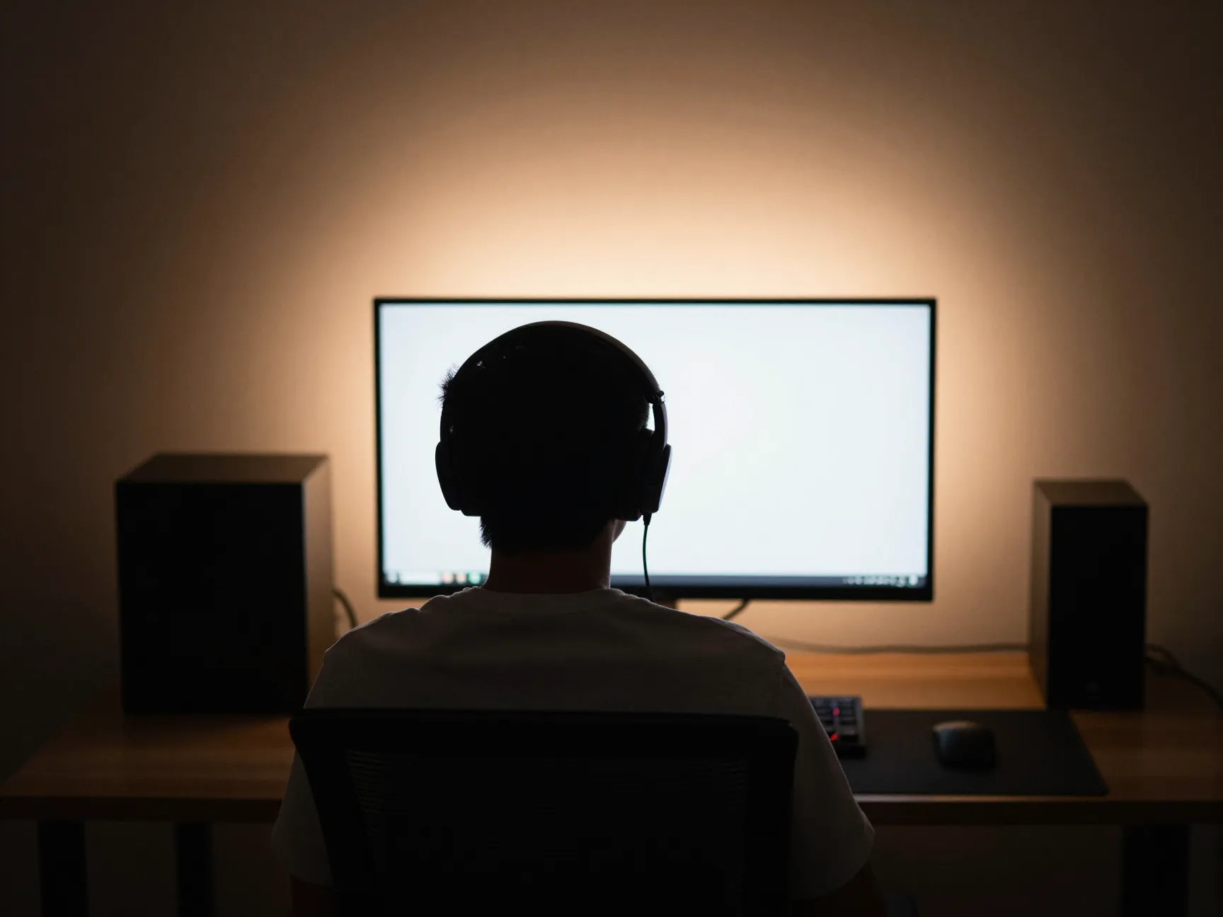 Switch to a single warm bias light instead of multi color rgb