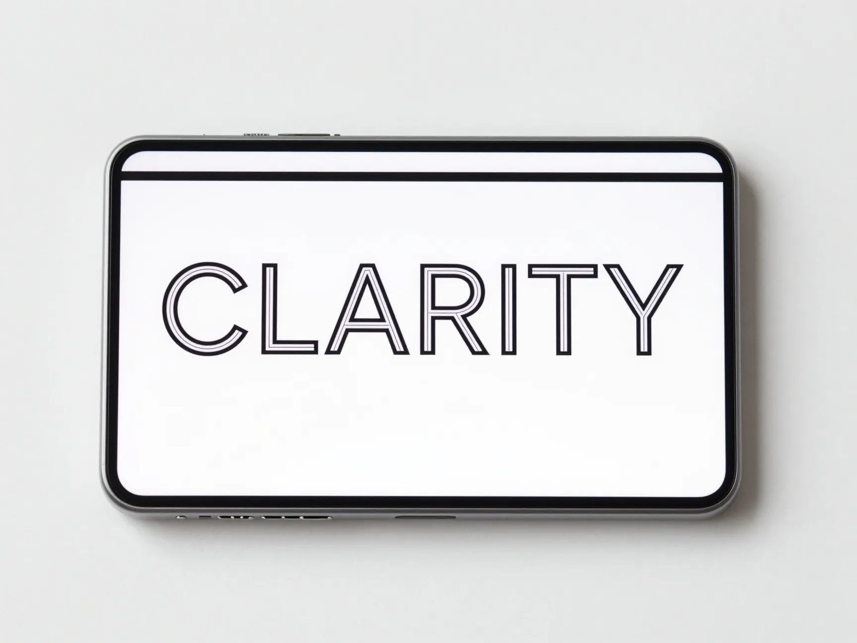 Minimal typography and monochrome art
