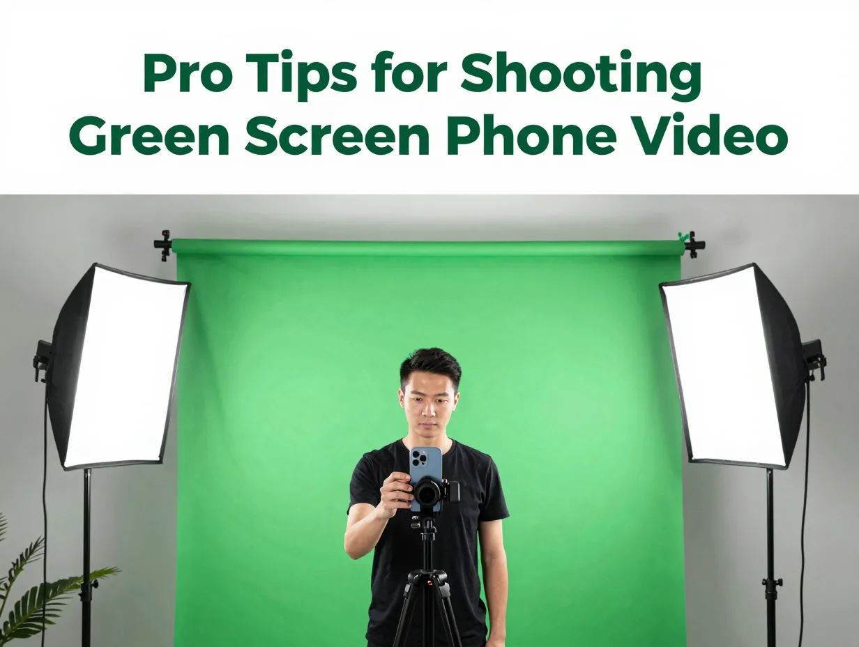 Pro tips for shooting green screen phone video