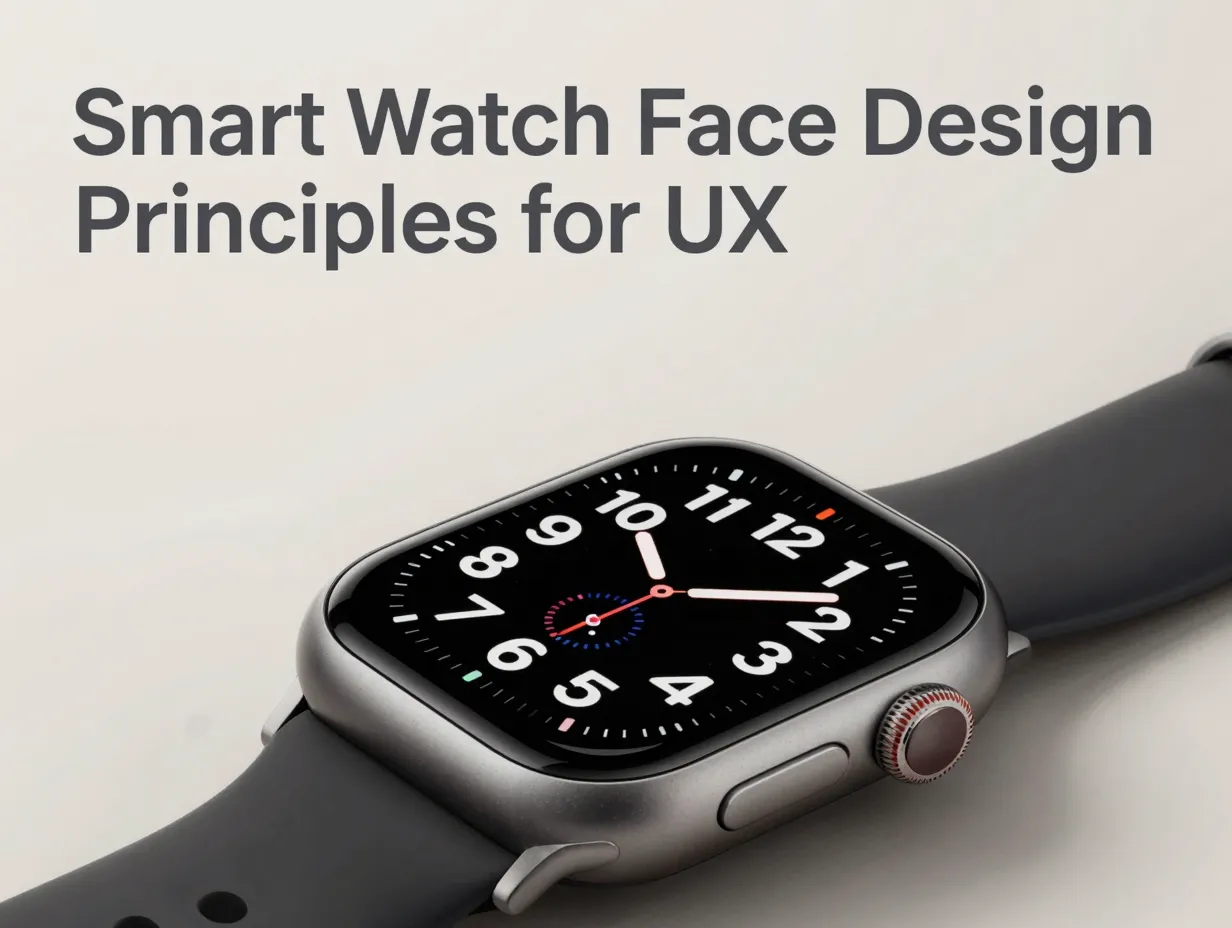 Smart watch face design principles for ux