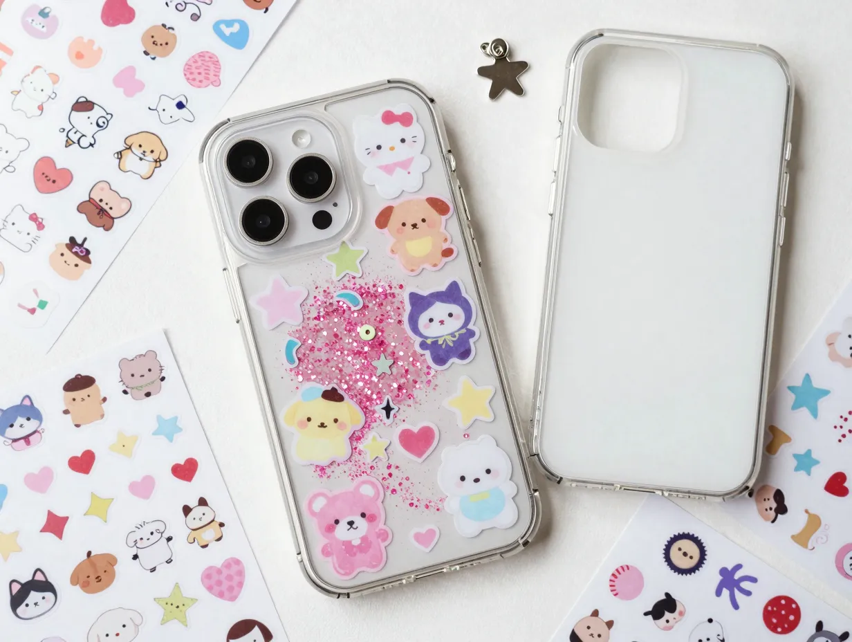 Transparent collage and charm ready