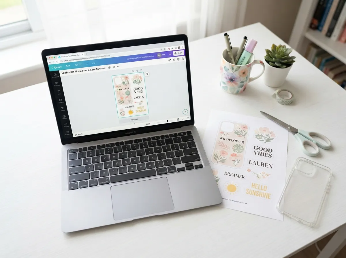 Canva free phone case sticker templates