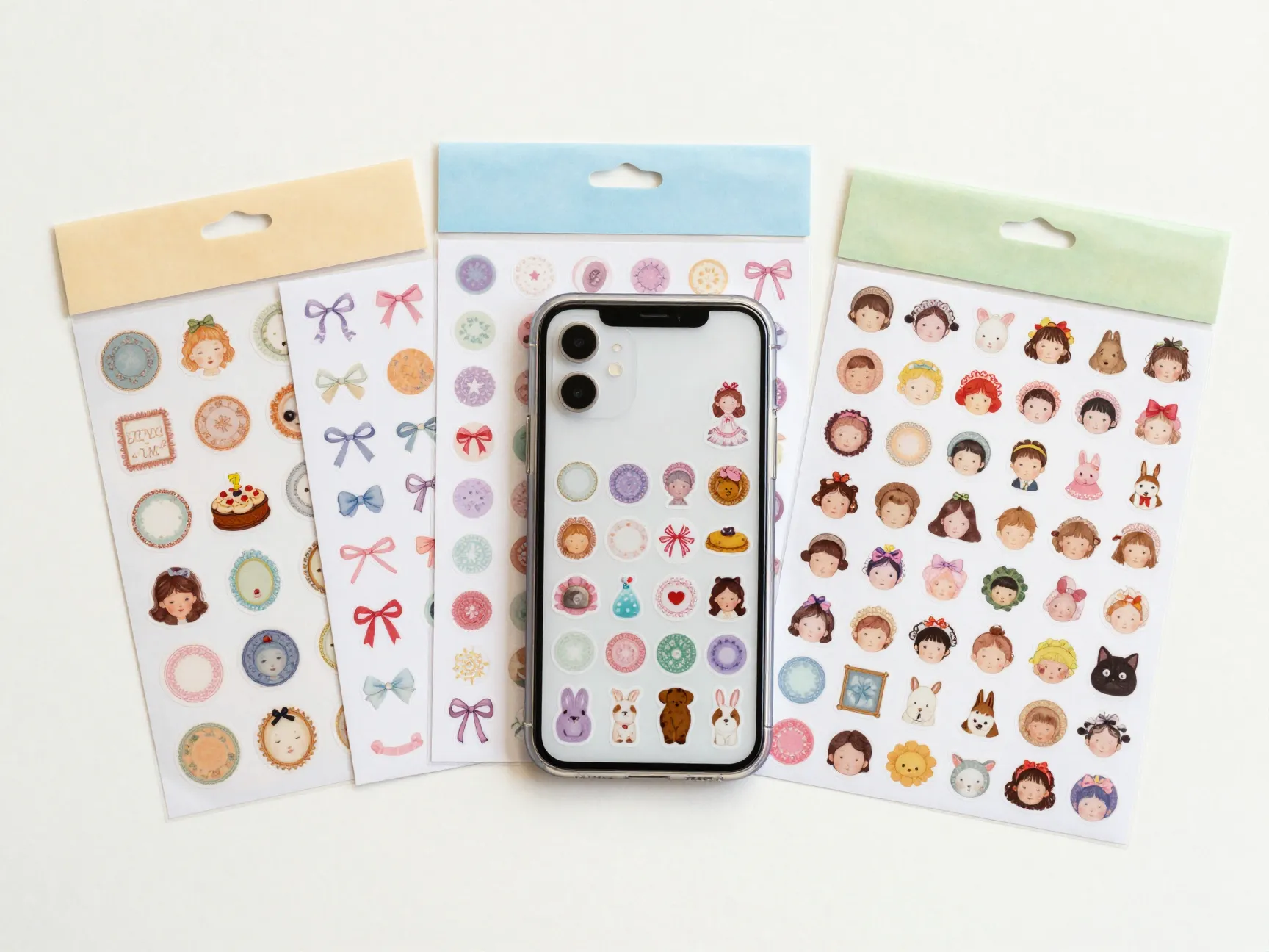 Cakolink fyfdlltf and bomichi pre made aesthetic sticker packs