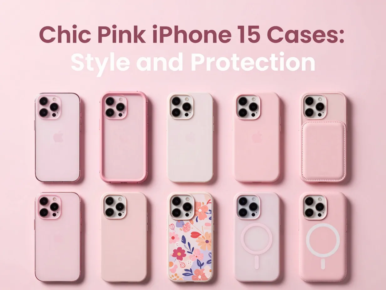 Chic pink iphone 15 cases style and protection