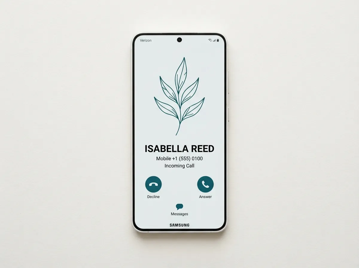 Minimalist botanical line art