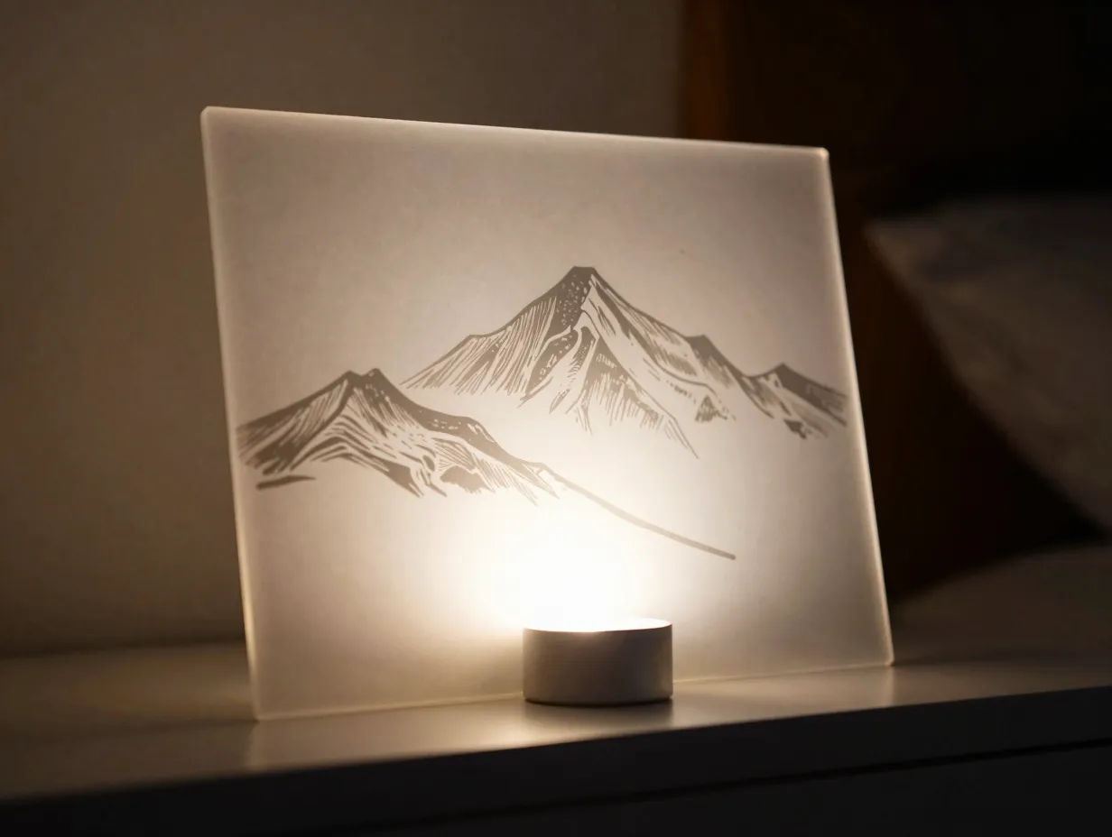 Lithophane night lamp