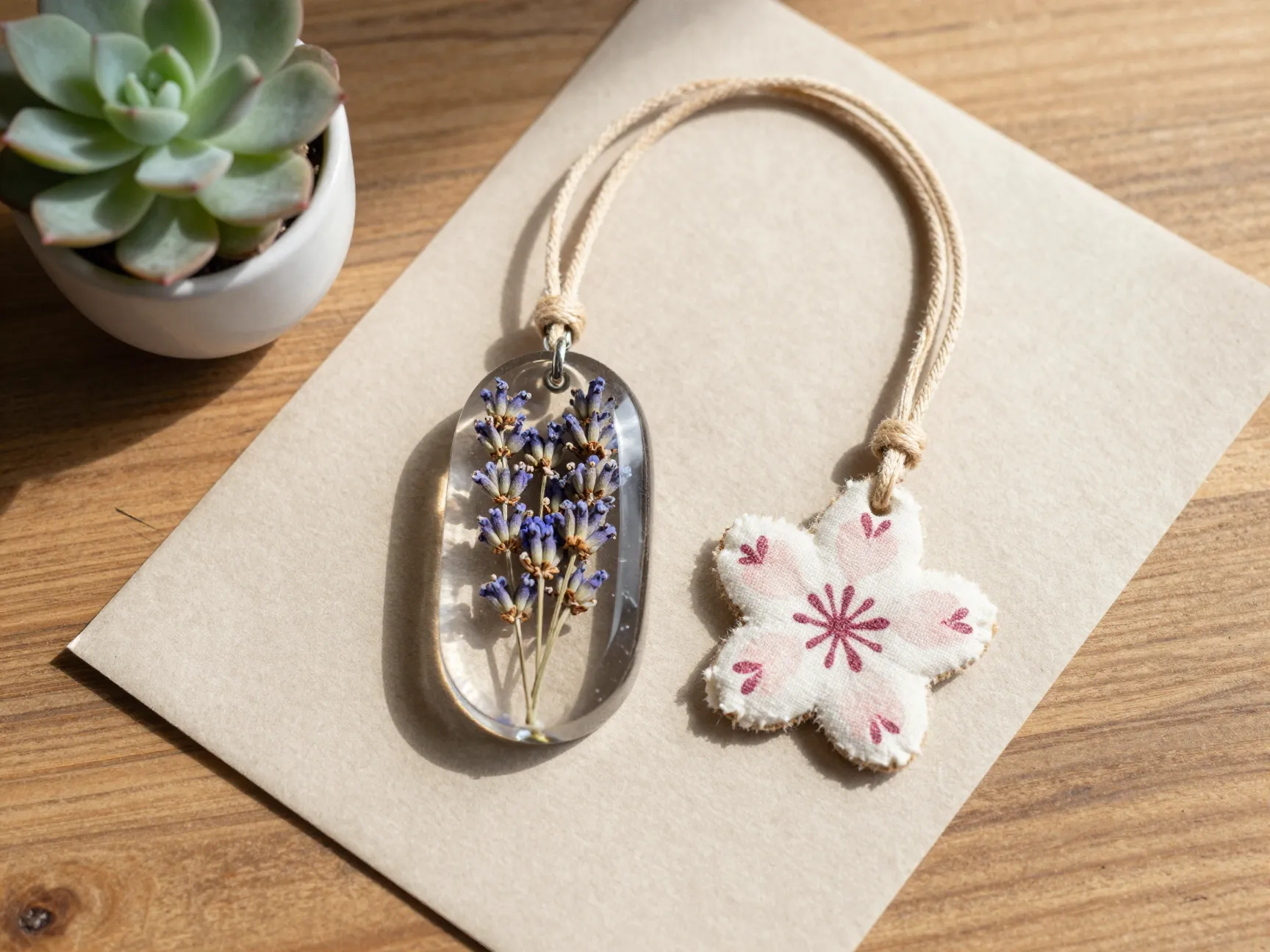 Eco conscious floral charms