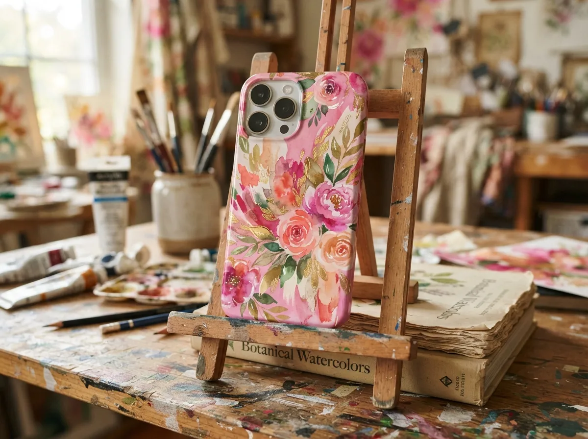 Society6 printed pink iphone 15 cases