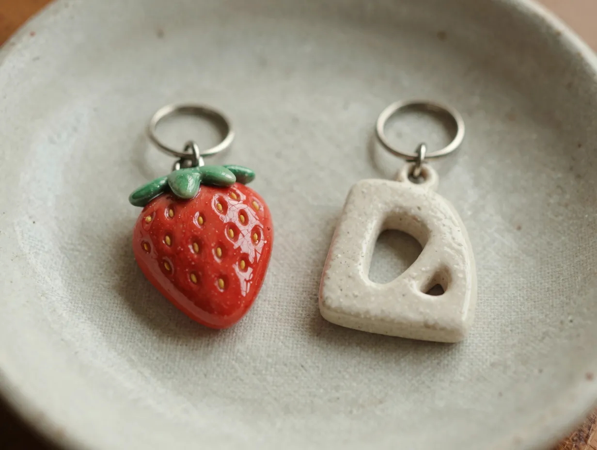 Polymer clay and handmade artisan charms