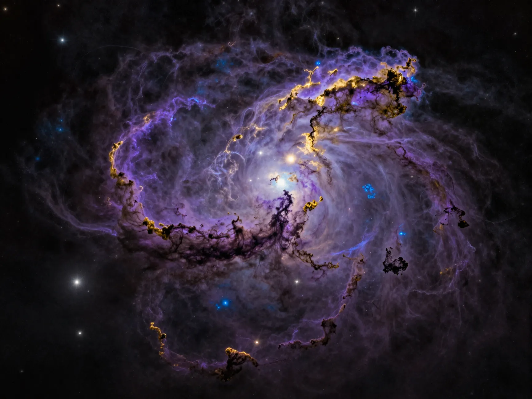 Deep space nebula scenes