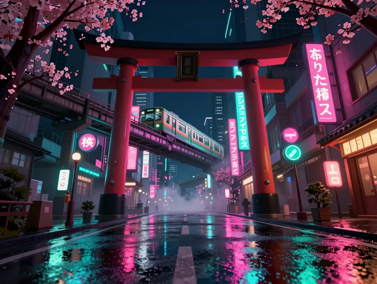 Neon tokyo nights