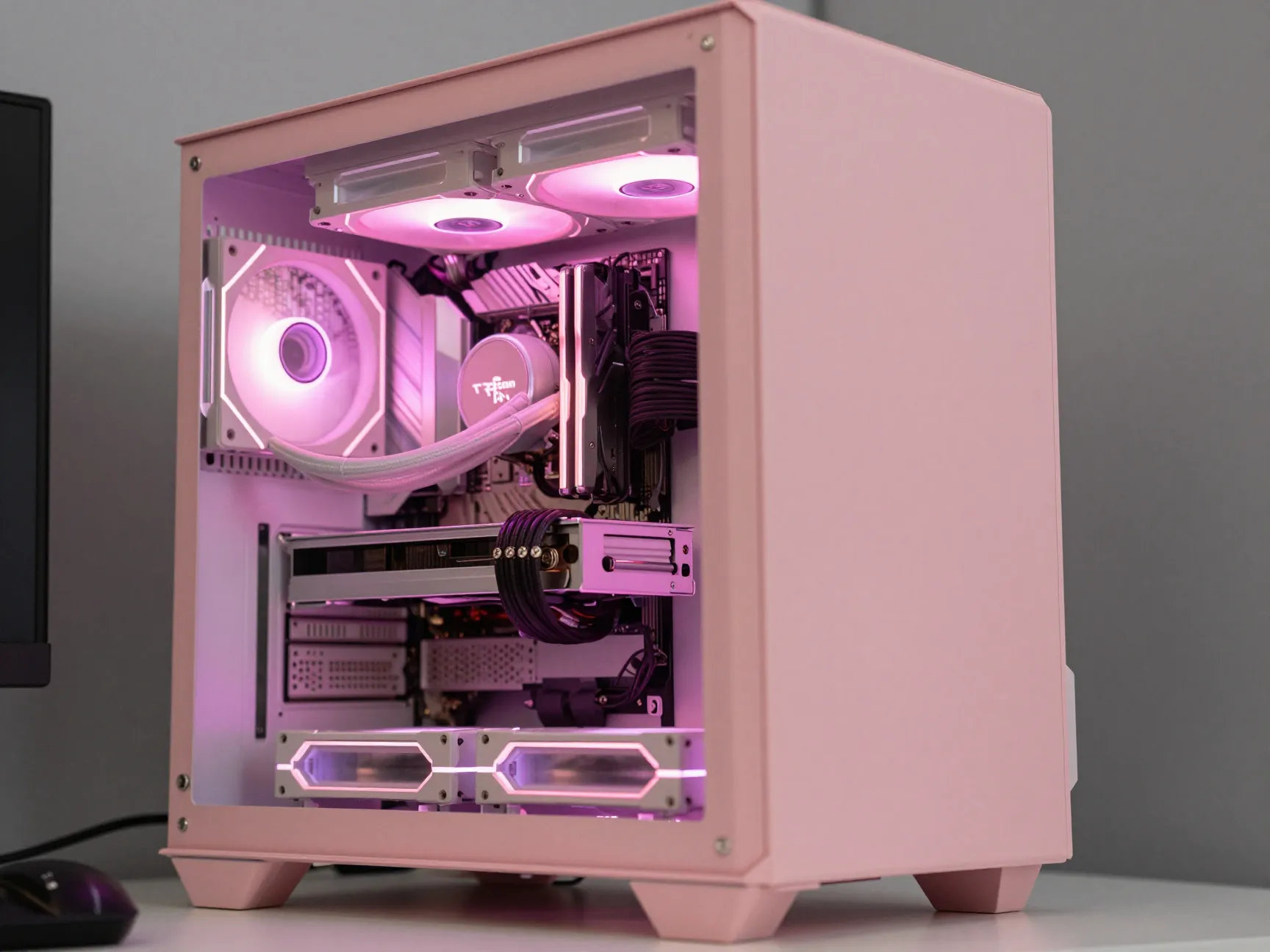 Pink pc case or pastel case mods
